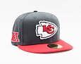 Kšiltovka New Era 59FIFTY NFL Official Team Colors Kansas City Chiefs Grey