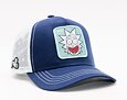 Kšiltovka Capslab - Rick & Morty Trucker - Crazy Rick - Navy / White