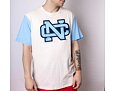 Triko Mitchell & Ness University Of North Carolina Color Blocked S/S Tee Cream