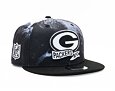 Kšiltovka New Era 9FIFTY NFL22 Sideline "Ink Dye" Green Bay Packers Black / White