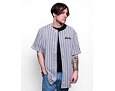 Triko New Era Pinstripe Jersey Heather Gray / Black