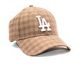 Kšiltovka New Era 9FORTY MLB Flannel Los Angeles Dodgers Camel / White