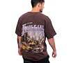 Triko Karl Kani Small Signature Washed Heavy Jersey Landscape Tee brown