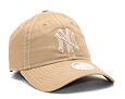 Dámská kšiltovka New Era 9TWENTY MLB Washed New York Yankees Camel / White