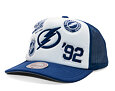 Kšiltovka Mitchell & Ness - Gridlock Trucker - Tampa Bay Lightning - White