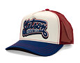 Kšiltovka Stetson - Lettering Trucker - Cream / Navy / Burgundy