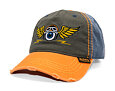 Kšiltovka Von Dutch - Retro Flying Eyeball Trucker - Grey / Orange