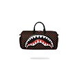Taška Sprayground - Sharks In Paris Wtf Bubble Brown Check Duffle