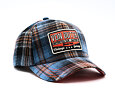 Kšiltovka Von Dutch - Plaid Vintage Garage Patch Baseball - Blue / Red