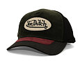 Kšiltovka Von Dutch - Corduroy Oval Patch Baseball - Olive / Burgundy