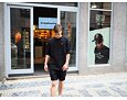 Triko Champion Crewneck T-Shirt Black 215341 KK001NBK