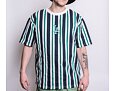 Triko New Era MLB Oversized Stripe Los Angeles Dodgers White / Blue / Green