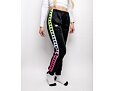 Dámské Tepláky Kappa 222 Banda Wrastoria Degrade Black - Fuxia - Lime