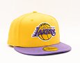 Kšiltovka New Era 59FIFTY NBA Basic Los Angeles Lakers Fitted Yellow / Purple