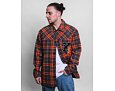 Košile Karl Kani Chest Signature Heavy Flannel Overshirt cognac