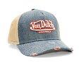 Kšiltovka Von Dutch Trucker Fargo Cotton Denim Denim/Sand