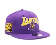 Kšiltovka New Era 9FIFTY NBA Patch Los Angeles Lakers True Purple / Upright Yellow