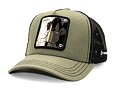 Kšiltovka Capslab - Looney Tunes Trucker - Daffy Duck Metallic Shine - Olive / Black