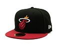 Kšiltovka New Era 59FIFTY NBA Basic Miami Heat - Black / Red