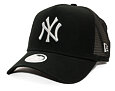 Dámská Kšiltovka New Era - MLB Metallic 9FORTY Trucker - NY Yankees - Black