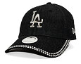Dámská Kšiltovka New Era - MLB Womens Sequin Denim FORTY - LA Dodgers - Black