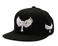 Kšiltovka Reflection Luxury Shine Loud Snapback - Satin Black / White