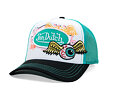 Kšiltovka Von Dutch - Flying Eyeball Hot Rod Trucker - White / Teal