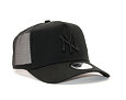 Kšiltovka New Era - MLB Clean 9FORTY Trucker - NY Yankees - Black