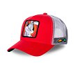 Kšiltovka Capslab - Looney Tunes Trucker - Bugs Bunny Arms Crossed - Red / Grey