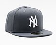 Kšiltovka New Era 59FIFTY MLB Basic New York Yankees - Graphite / White