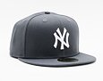 Kšiltovka NEW ERA 59FIFTY MLB Basic New York Yankees Fitted Graphite / White
