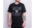 Triko New Era NFL Team Logo Tee Las Vegas Raiders Heather Graphite