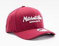 Kšiltovka Mitchell & Ness - Branded Pinscript Classic Red - Burgundy / White
