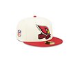 Kšiltovka New Era 59FIFTY NFL22 Sideline Arizona Cardinals Off White / Team Color