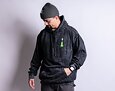 Mikina Rip & Dip Stripndip Hoodie Black Mineral Wash