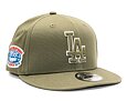 Kšiltovka New Era 9FIFTY MLB Side Patch Script Los Angeles Dodgers Olive / Dark Green