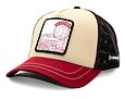Kšiltovka Capslab - Harry Potter Trucker - Hogwarts Express - Stone / Scarlet
