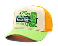 Dětská kšiltovka Stetson - Tiki Lounge Trucker - Cream / Lime / Orange