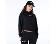 Dámská Mikina New Era - Script Crop Hoodie - Black