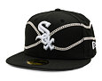 Kšiltovka New Era - MLB Chain Wrap 59FIFTY - Chicago White Sox - Black