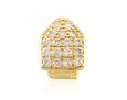Pozlacený Zub s kamínky The Single-Tooth Cap CZ Grillz Top