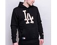 Mikina New Era MLB Seasonal Team Logo Hoody Los Angeles Dodgers Black / Biscuit