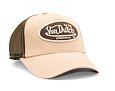 Kšiltovka Von Dutch Trucker Boston Powder/Brown