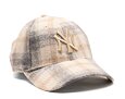 Dámská kšiltovka New Era 9FORTY Womens MLB Plaid New York Yankees Stone / Walnut