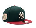 Kšiltovka New Era 59FIFTY MLB "Leaf Drop" WS Patch New York Yankees Green / White