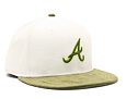 Kšiltovka New Era 59FIFTY MLB Cord Atlanta Braves Off White / Nephrite Green / Cyber Green