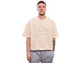 Triko New Era - Tech Flag Oversized Tee - Cream / Grey