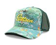 Kšiltovka Stetson - Aloha Print Trucker - Mint / Green