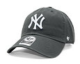 Kšiltovka '47 Brand New York Yankees Clean Up Dark Grey Strapback