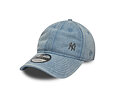Kšiltovka New Era - MLB Washed Denim Pin 9TWENTY - NY Yankees - Pastel Blue